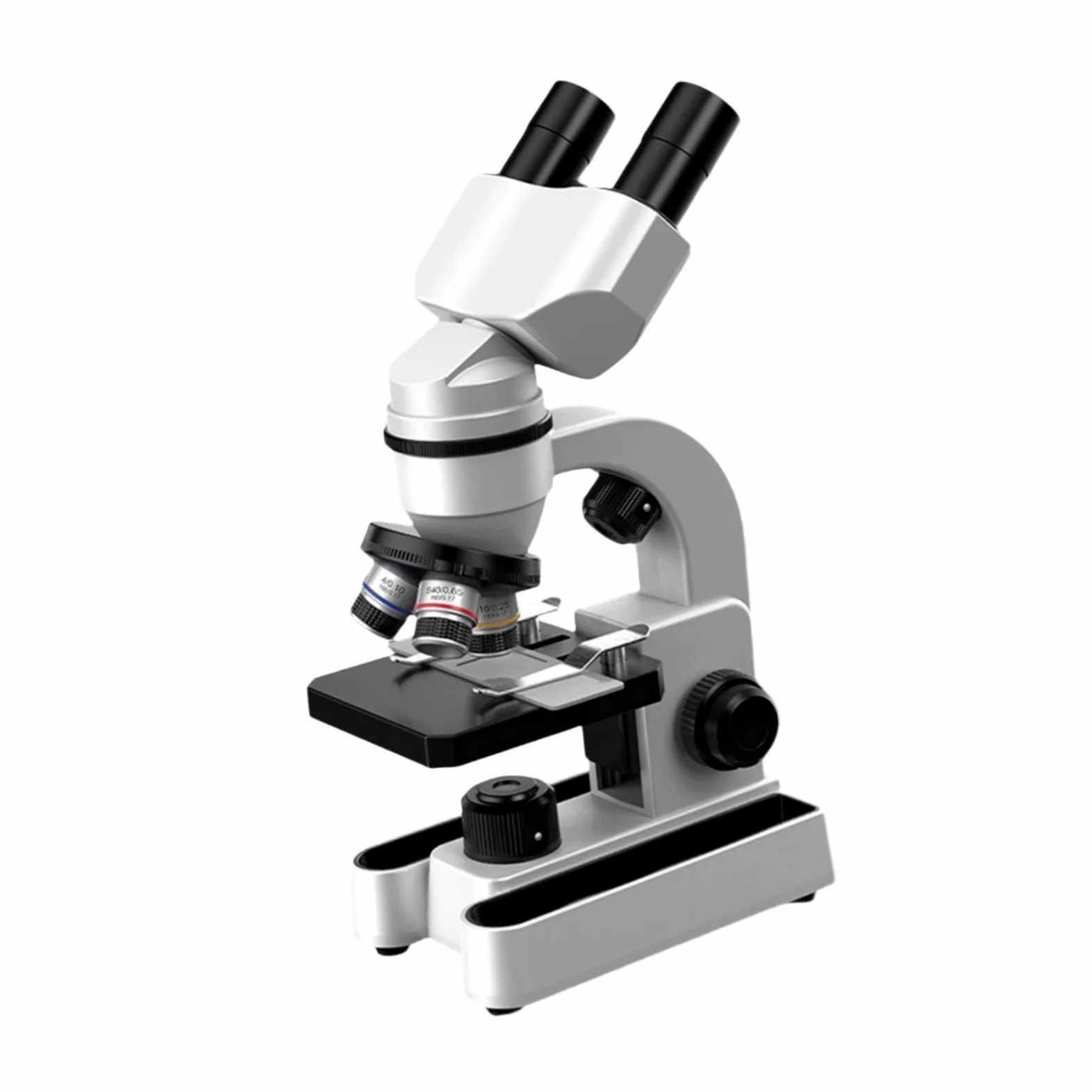 Kits de Microscopio para Niños con 10 Portaobjetos para Principiantes (5-7 años) - Regalos Navideños