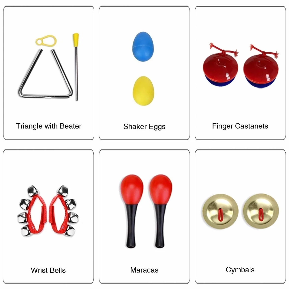 Instrumentos Musicales para Infantil, ULIFEME 24 Piezas Juguetes Músicales de Percusion para Bebes, Xilófono Madera Set de Instrumentos Musicales para Niños Juegos Musical con Una Bolsa de Transporte