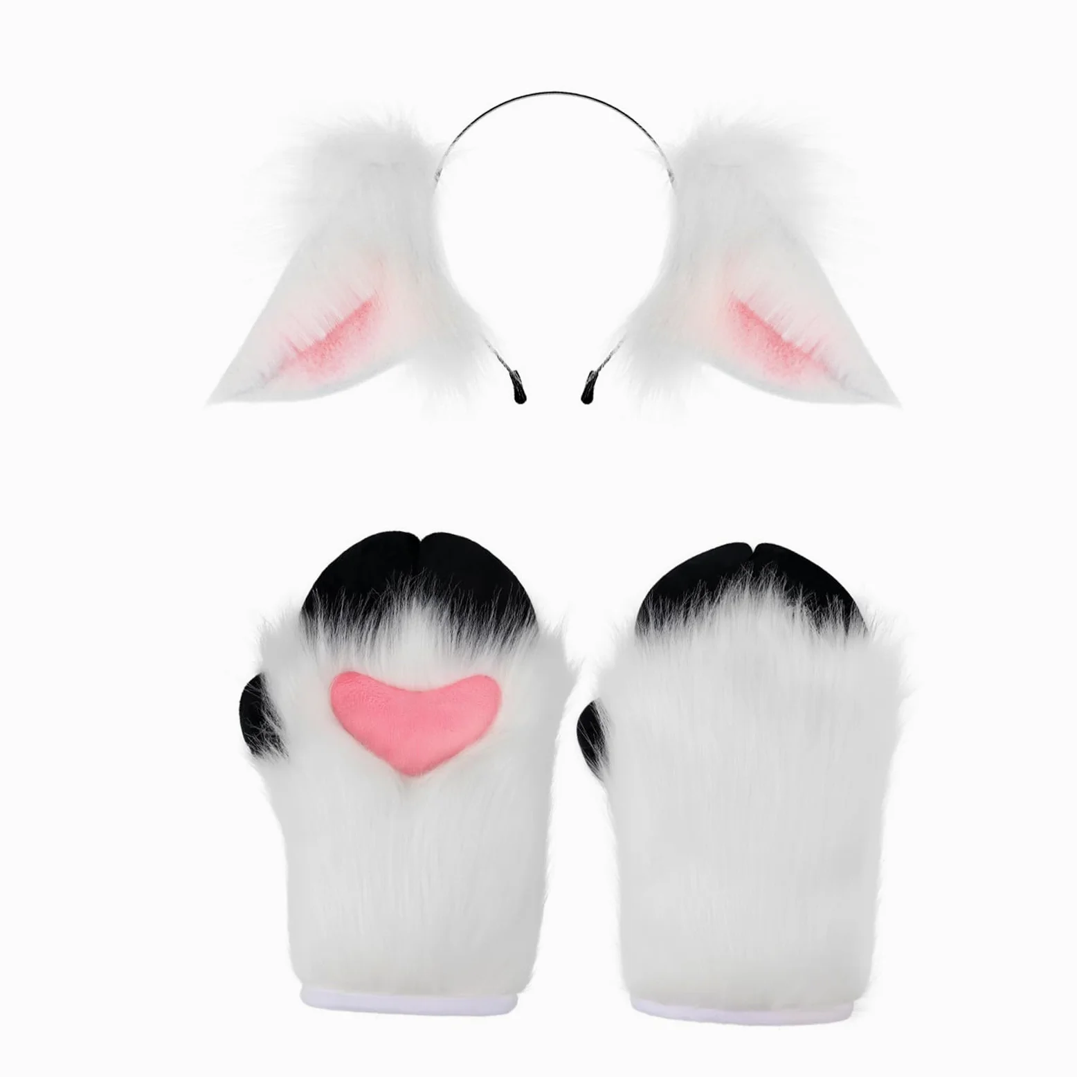 Disfraz de oveja, diadema de peluche, guante, disfraz de animal, accesorio para niñas, Halloween, Navidad, cosplay, convención, cosplay