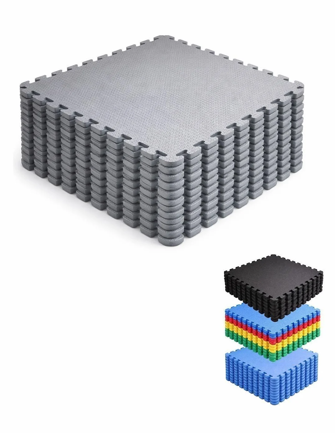 Esterilla Puzzle para Suelos de Gimnasio 60x60 cm Antideslizante