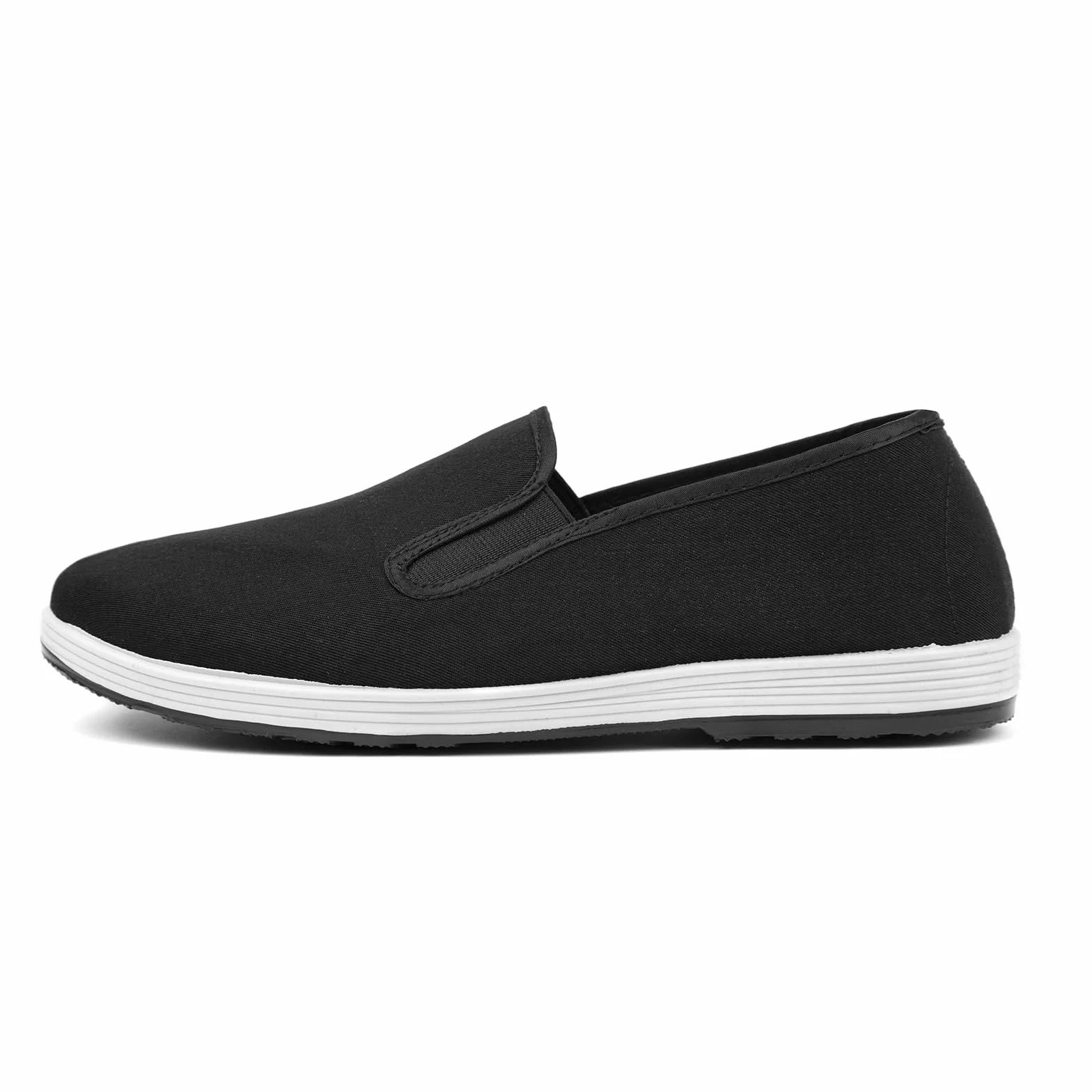 Zapatos de Tai Chi Chinos Tradicionales Antiguos de Beijing Kung Fu Calzado de Lona para Artes Marciales Suela de Goma Antideslizante