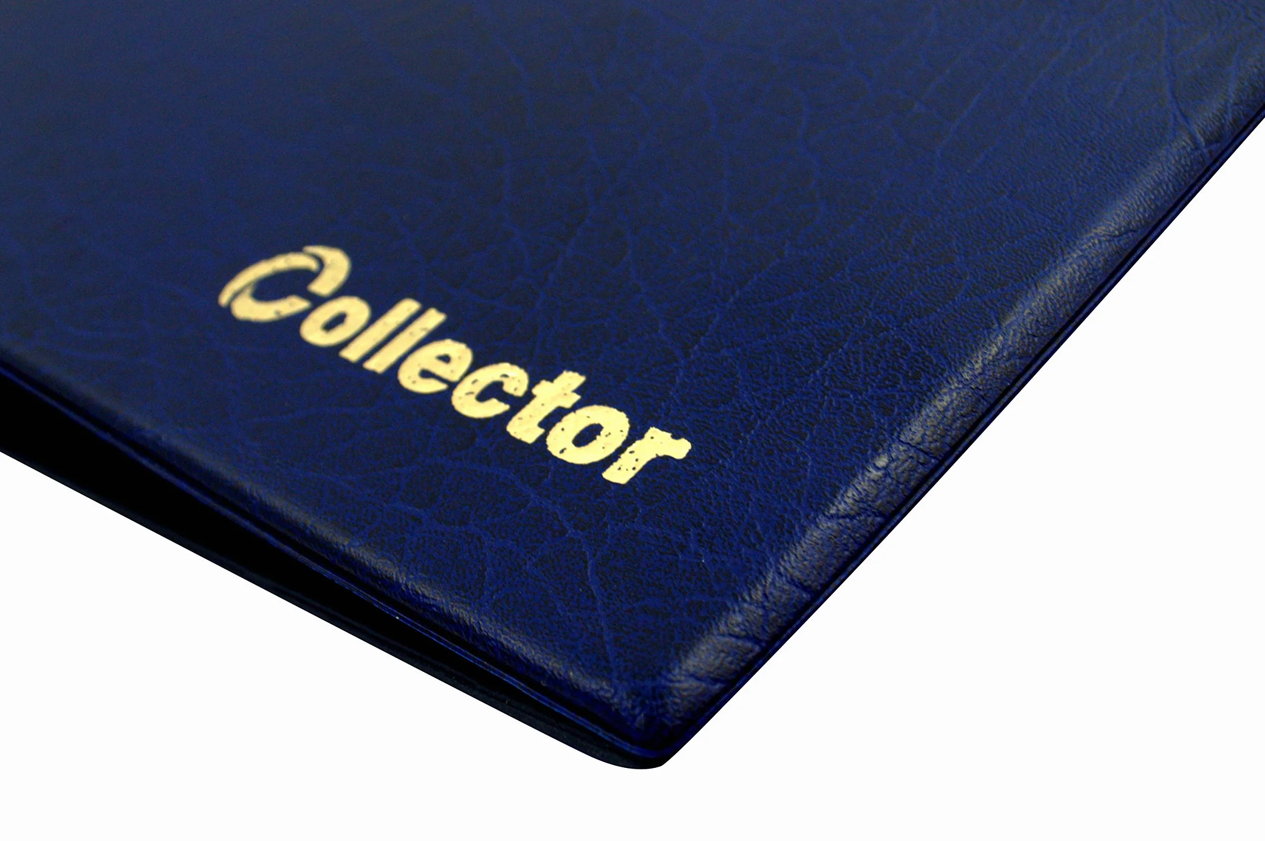 Collector Álbum de coleccionista para 221 monedas de diferentes tamaños, desde pequeñas hasta grandes, universales – en estuche, con páginas, separadores rojos e índice – Azul