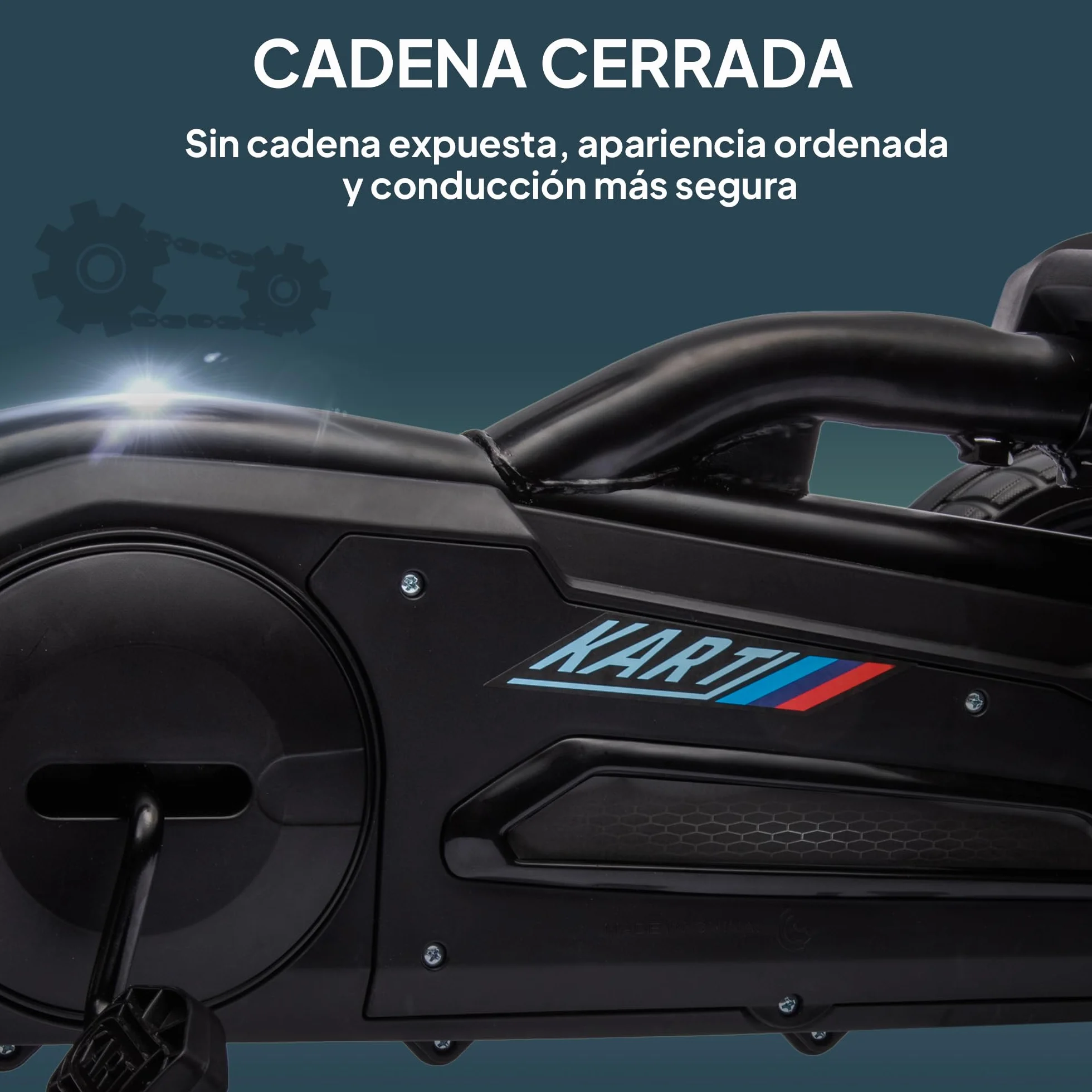 HOMCOM Kart Pedales Go Kart a Pedales para Niños de 3-8 Años con Asiento Ajustable en 4 Posiciones Freno de Mano Ruedas de EVA y Marco Metálico Carga 30 kg Negro