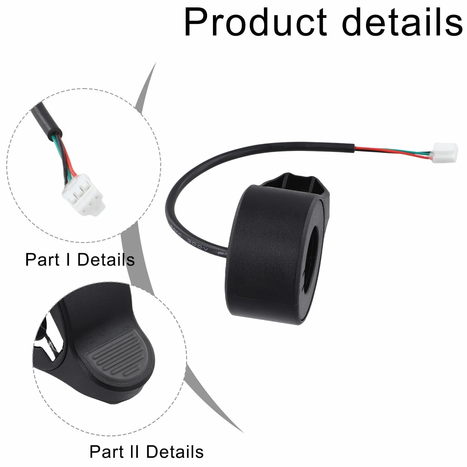 Acelerador de pulgar eléctrico 4 Lite 2ª generación, negro