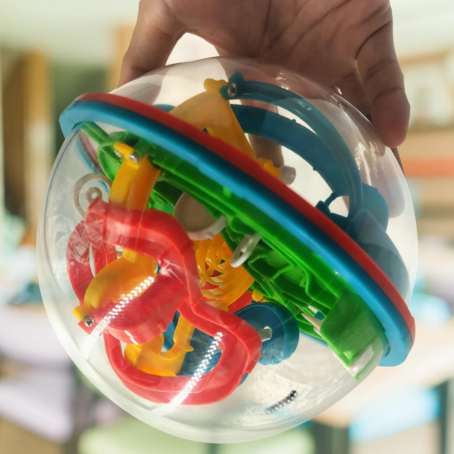 Laberinto de Bolas en 3D con más de 100 etapas, Laberinto de Bolas Rompecabezas para la Paciencia y la destreza, para niños y Adultos a Partir de 6 años, Mad Monkey