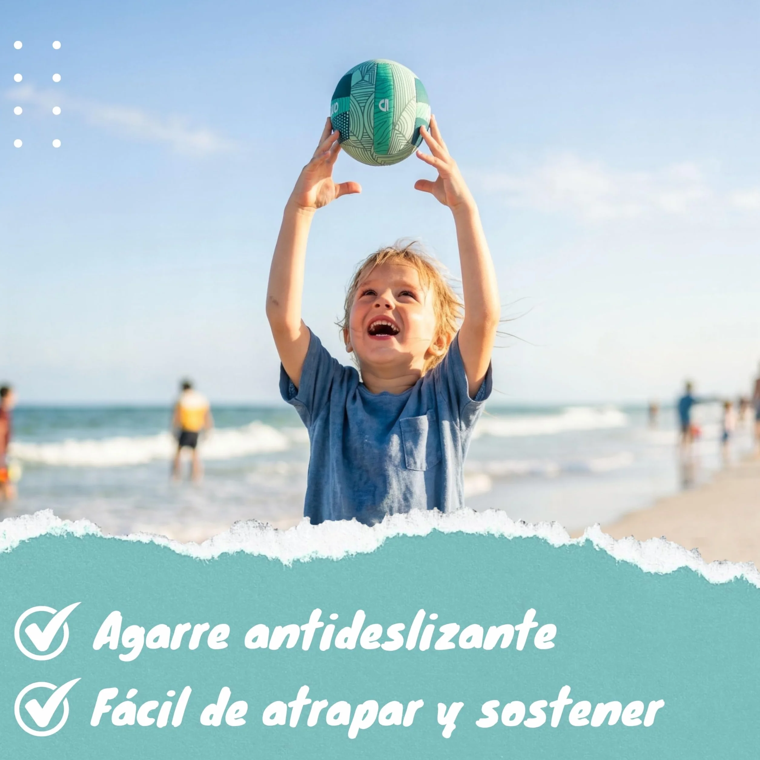 Beachbuddy - Pelota de Agua de Neopreno para niños, diseño de Pelota de fútbol Infantil a Partir de 1 año para Exteriores