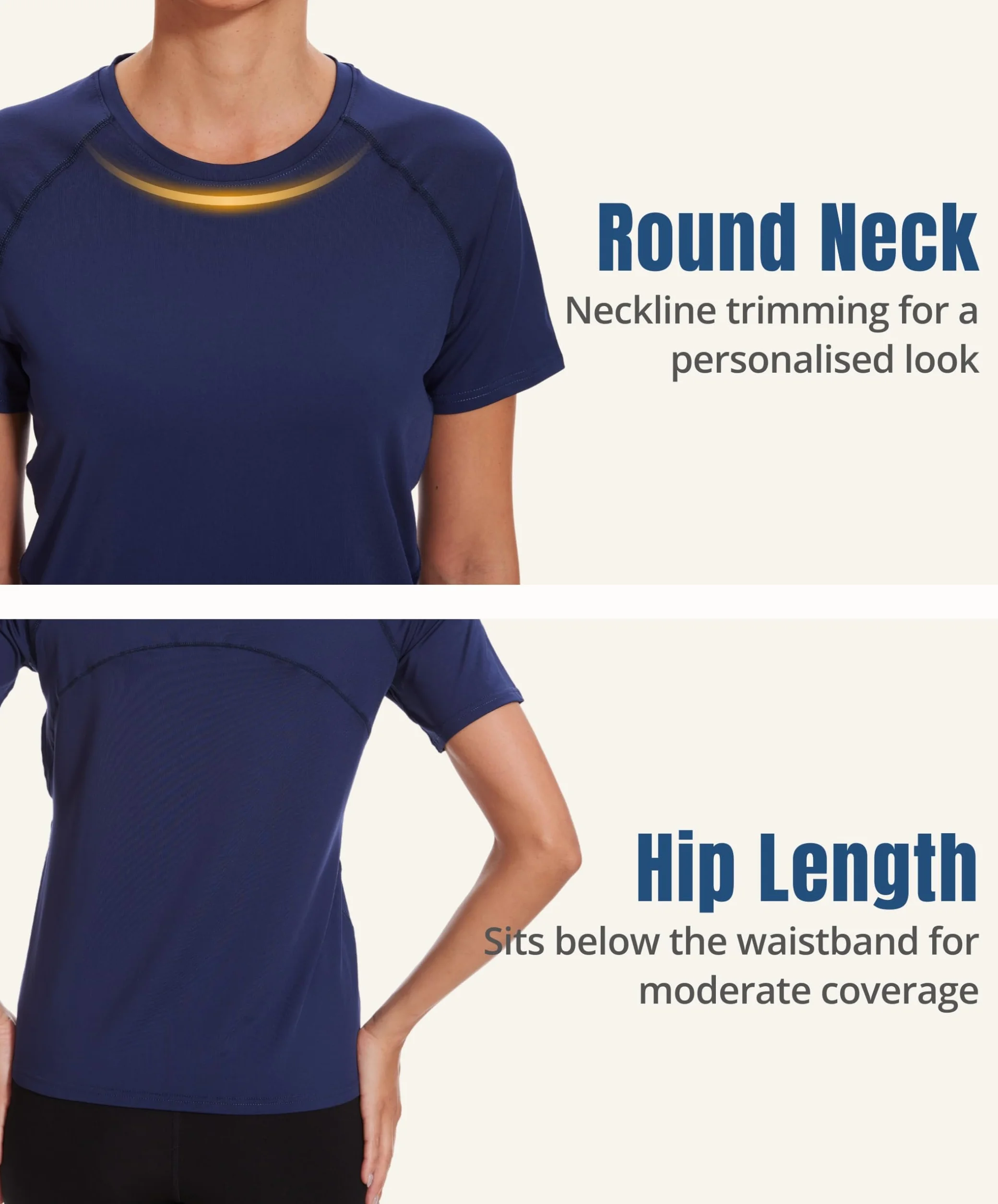 AMZSPORT Camiseta Deporte Mujer Top Running Manga Corta