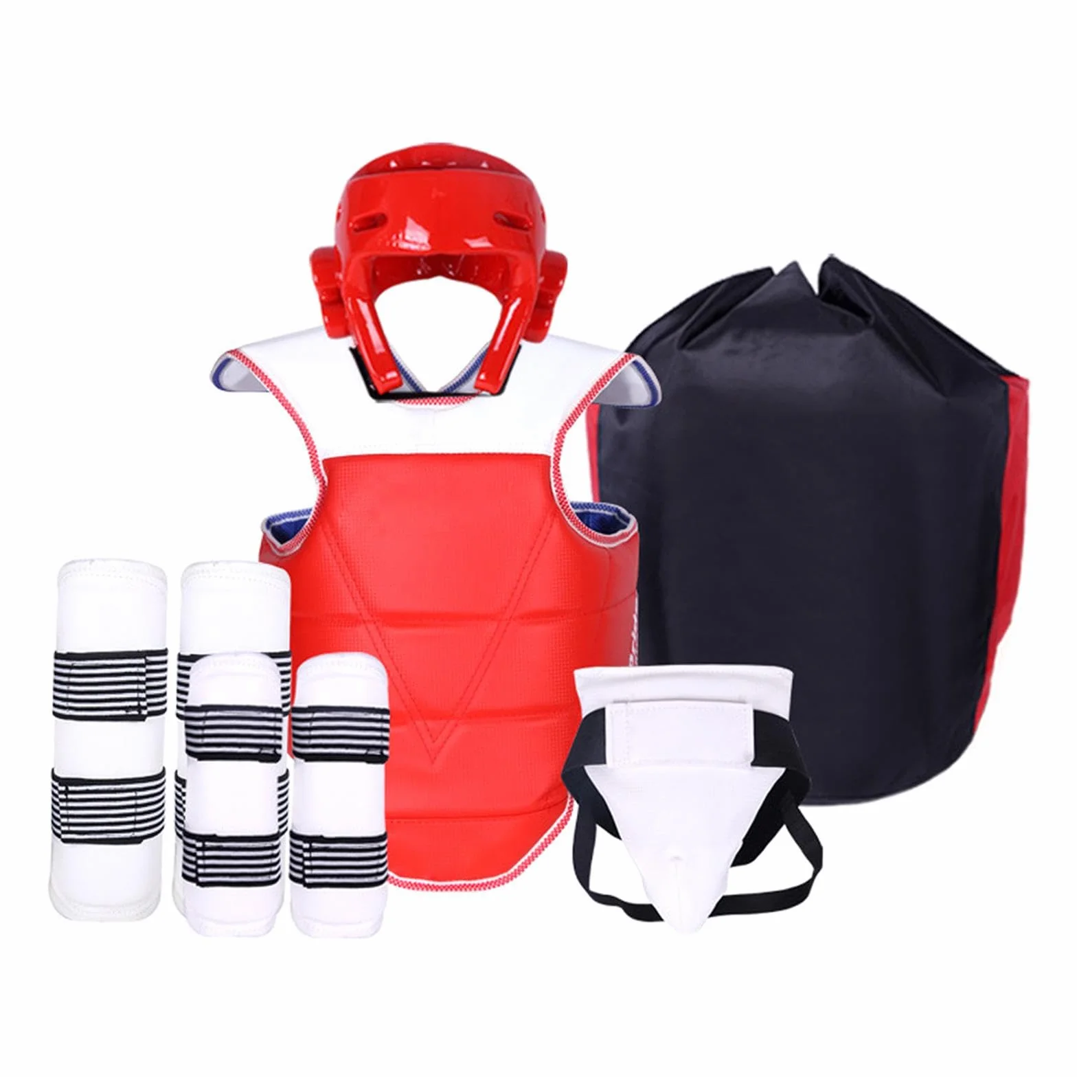 F Fityle Equipo de Protección Taekwondo Protector Cabeza Ingle Pecho Karate