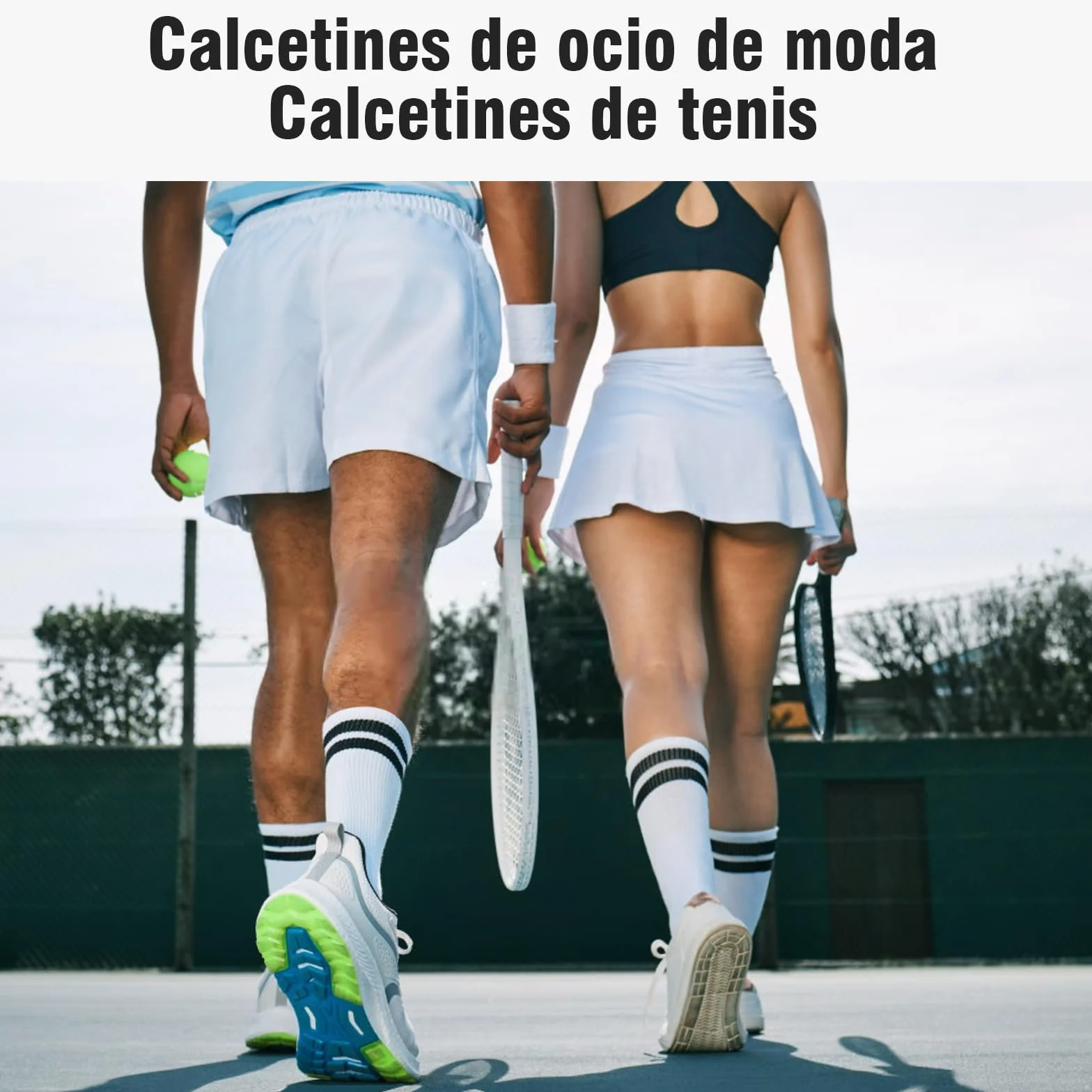 Calcetines hombre deporte algodón blanco pack 4/8