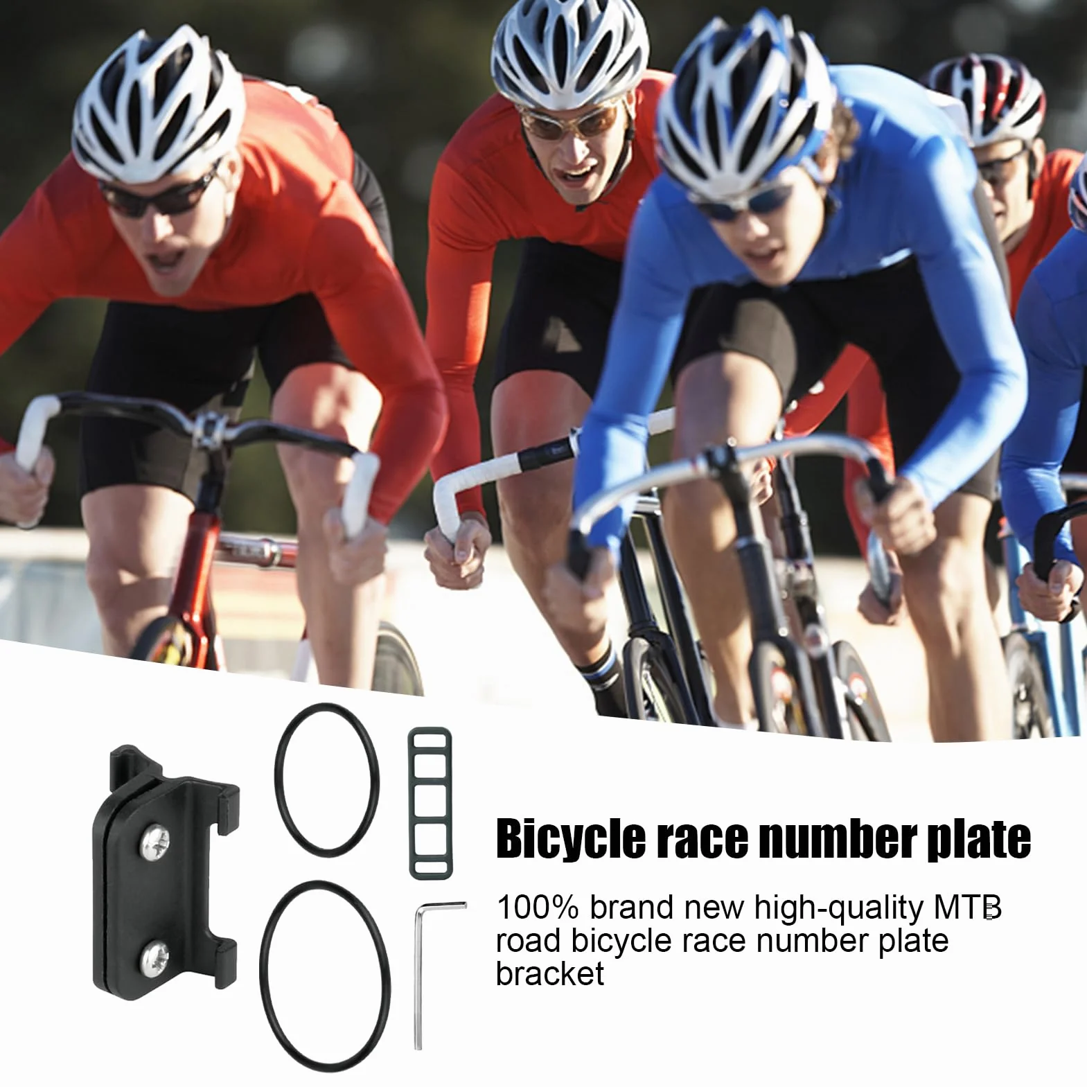 Monte Tag para Bicicletas Puerta de Placa de Número Duradero Ligero Accesorio Ciclismo Competiciones