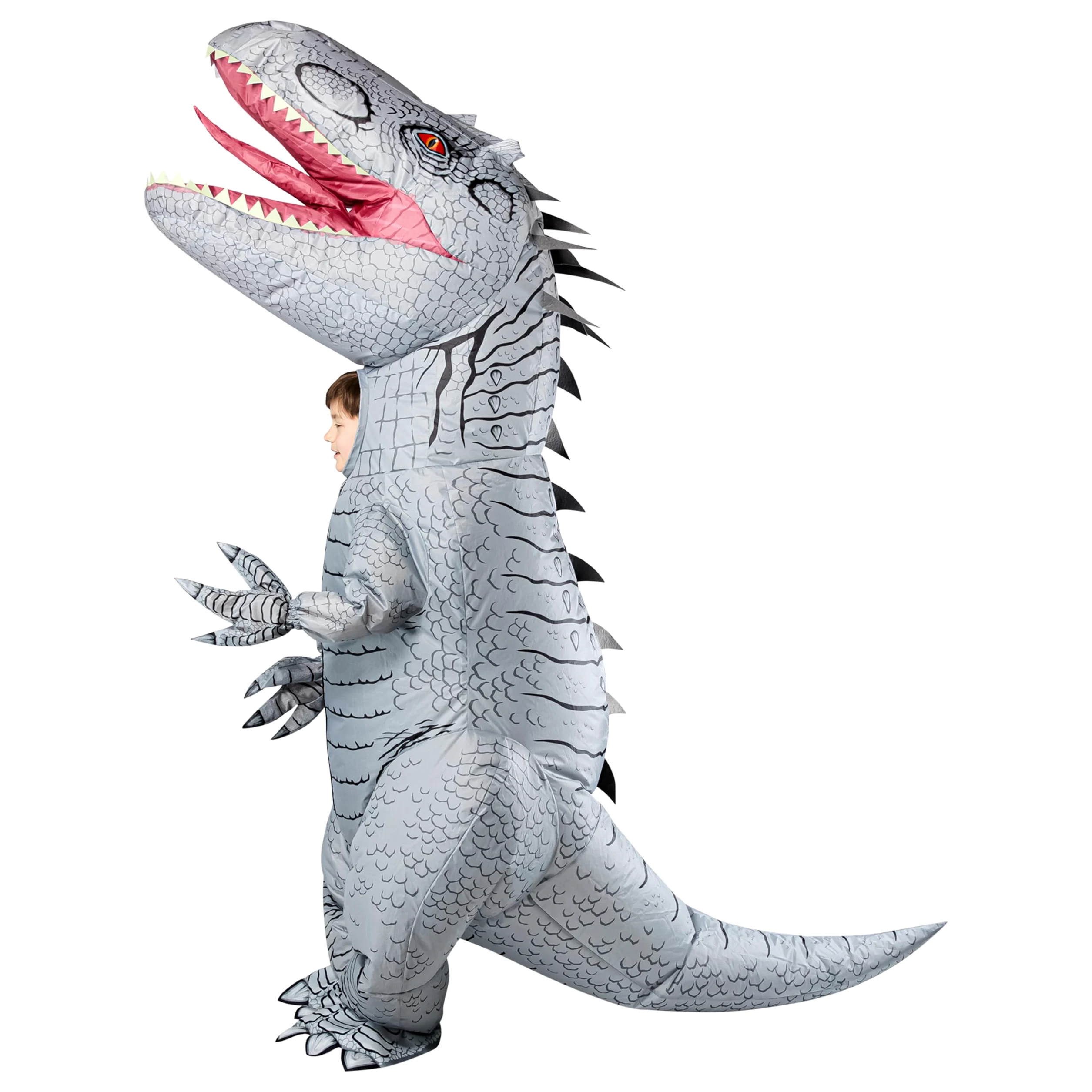 Rubies Fun - Disfraz inflable de Indominus Rex para niños con ventilador alimentado por pilas, talla única