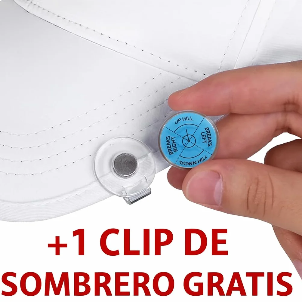 Fraser Fitness Marcador de golf de alta precisión con nivel de burbuja