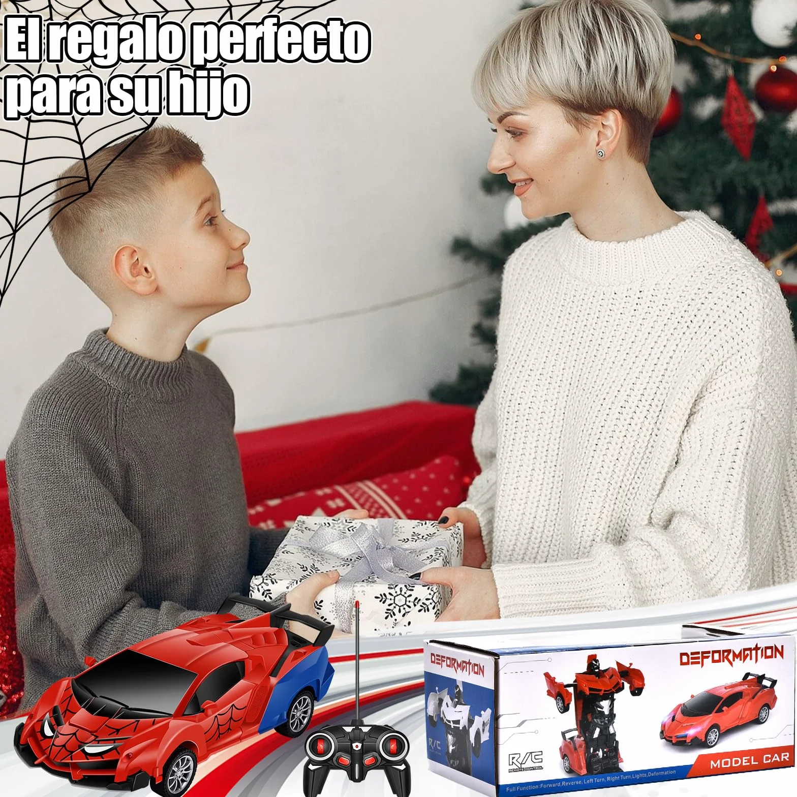 Aragallant Robot Transformable, Coche Radiocontrol RC para Niños y Niñas a Partir de 3 Años
