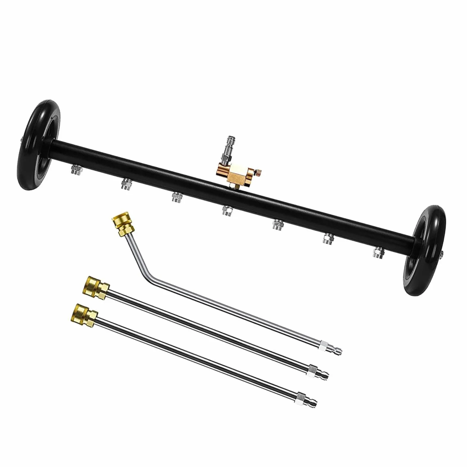 Escoba de Agua para de chasis de 24 Pulgadas con Varillas de | para máxima potencia de limpieza, proporcionando suficiente presión y un mejor efecto de limpieza.
