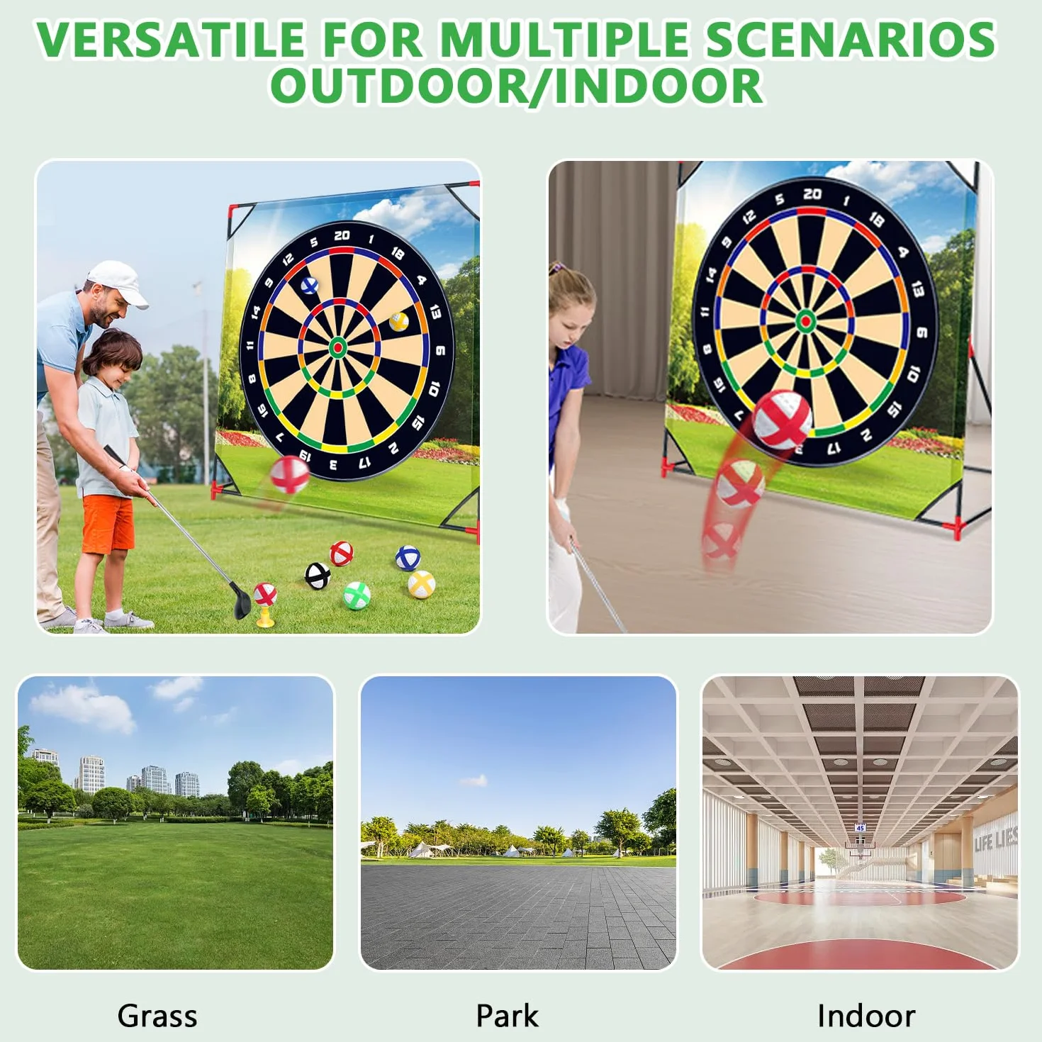 Juego de minigolf, juguetes de golf para niños y adultos, mini maletín de golf, juego de chipping, juego de entrenamiento de golf con 2 palos de golf y 24 pelotas, juego de golf para casa, interior y