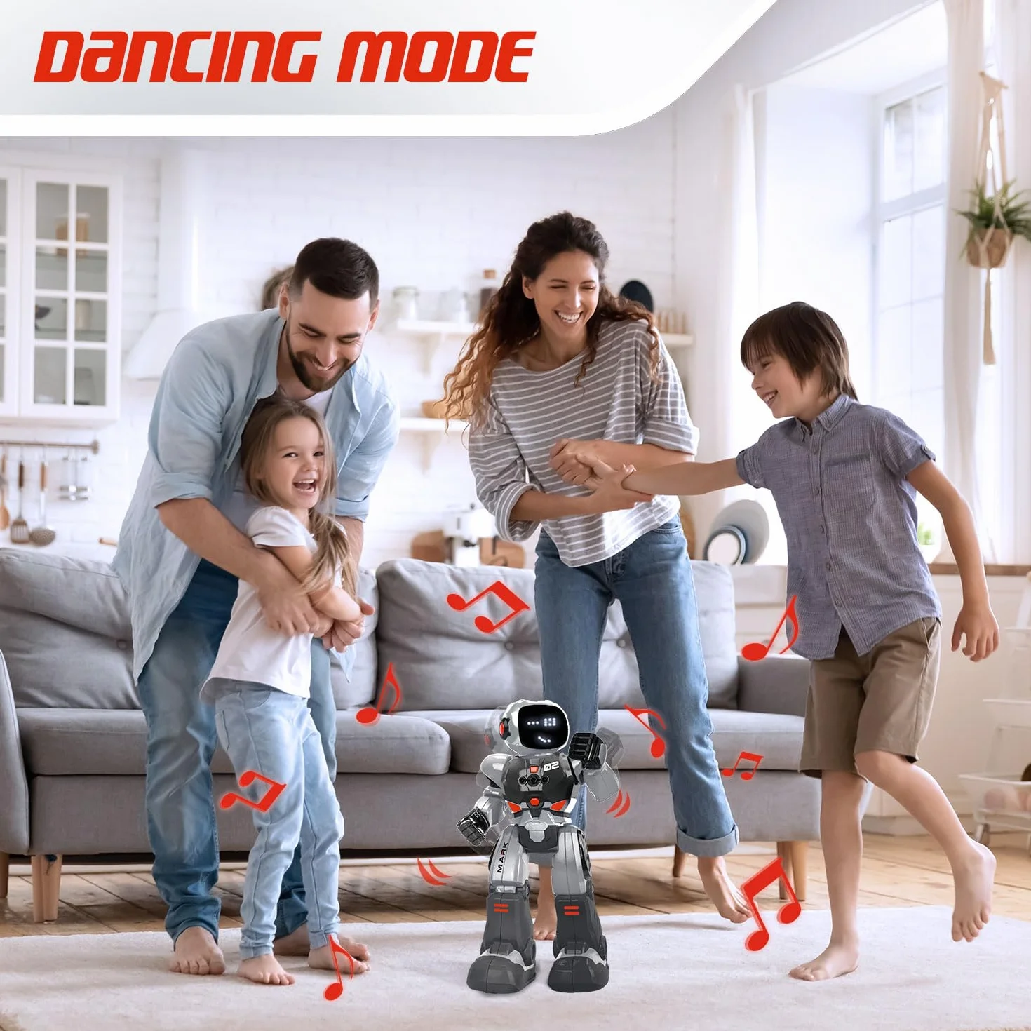 Xtrem Bots - Mark | Robot Juguete | Robot Niños 20 Expresiones Faciales Y Programable | Robots Inteligente Y Teledirigido | Juguetes Niño 5 Años O Más | Robotica para Niños | Regalo Niño 5 Años
