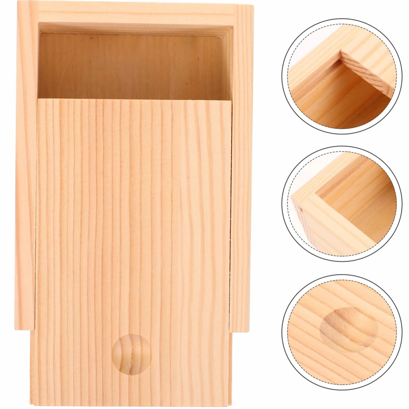 Mobestech Caja De Almacenamiento De Cartas De Madera Con Tapa Organizador De Barajas De Poker Cartas Contenedor Para Almacenaje De Objetos Pequeños Y Accesorios Para Uso Diario