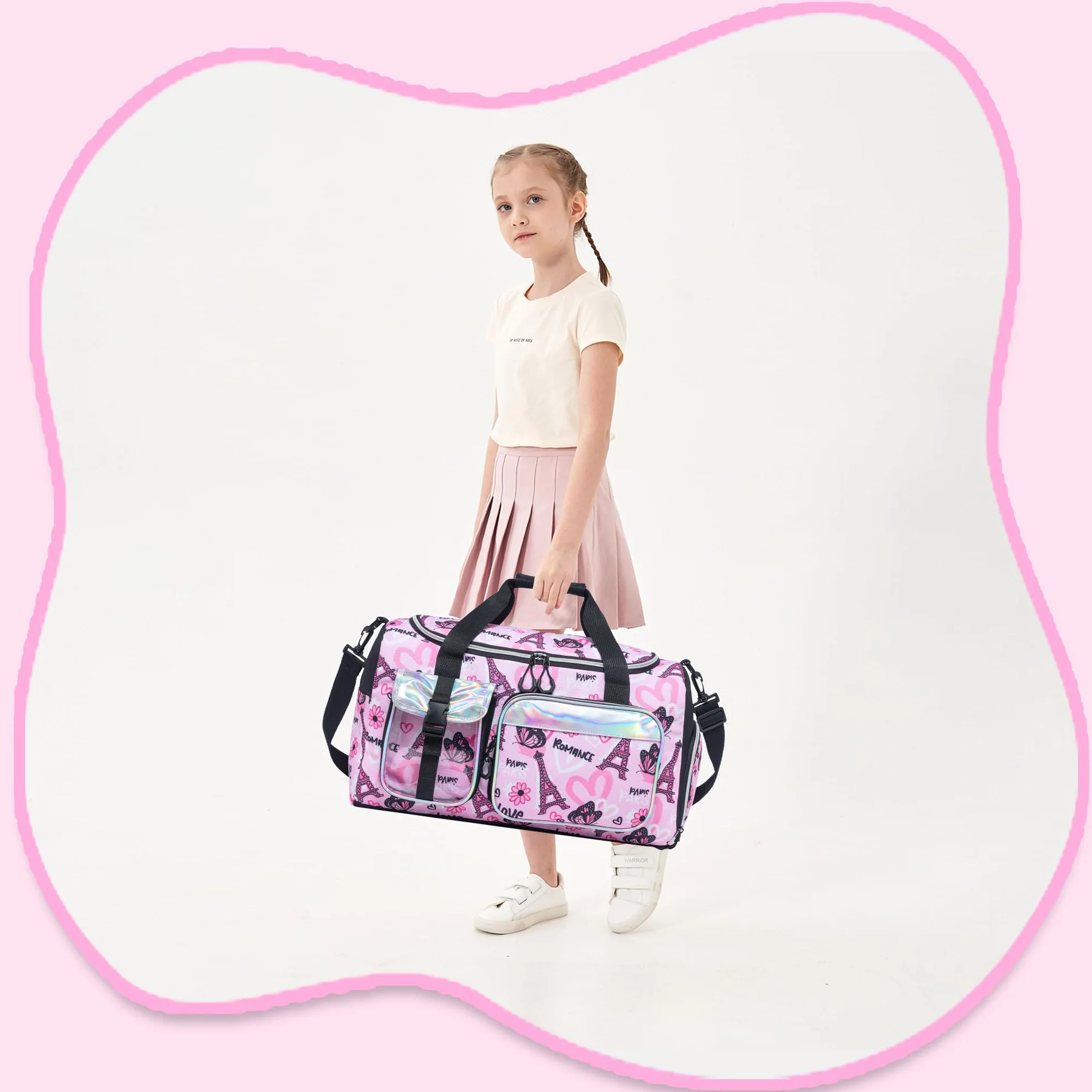 Bolsa Ballet Niña Compartimento Zapatos Piscina
