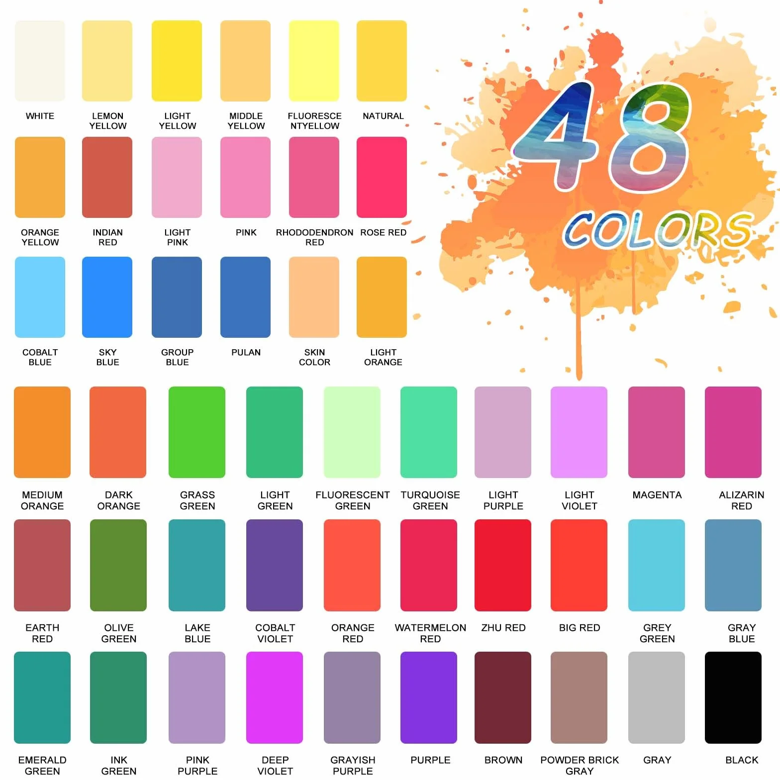 Juego de Acuarelas Profesionales 48 Colores,Set De Pintura De Acuarela,Incluyendo Pincel y Pinceles de Agua,Paleta Acuarela,etc,para Principiantes y Profesionales
