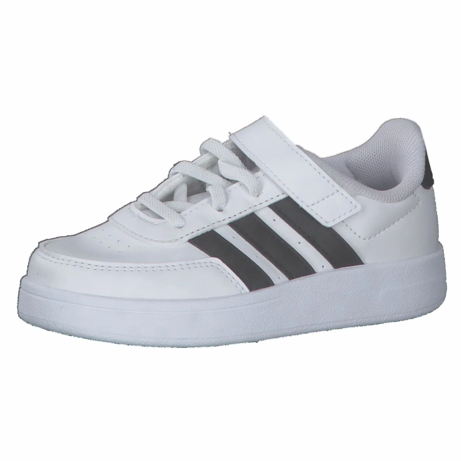 Adidas Breaknet Lifestyle Court Elastic Lace and Top Strap Shoes, Cloud white/core black, 31 EU