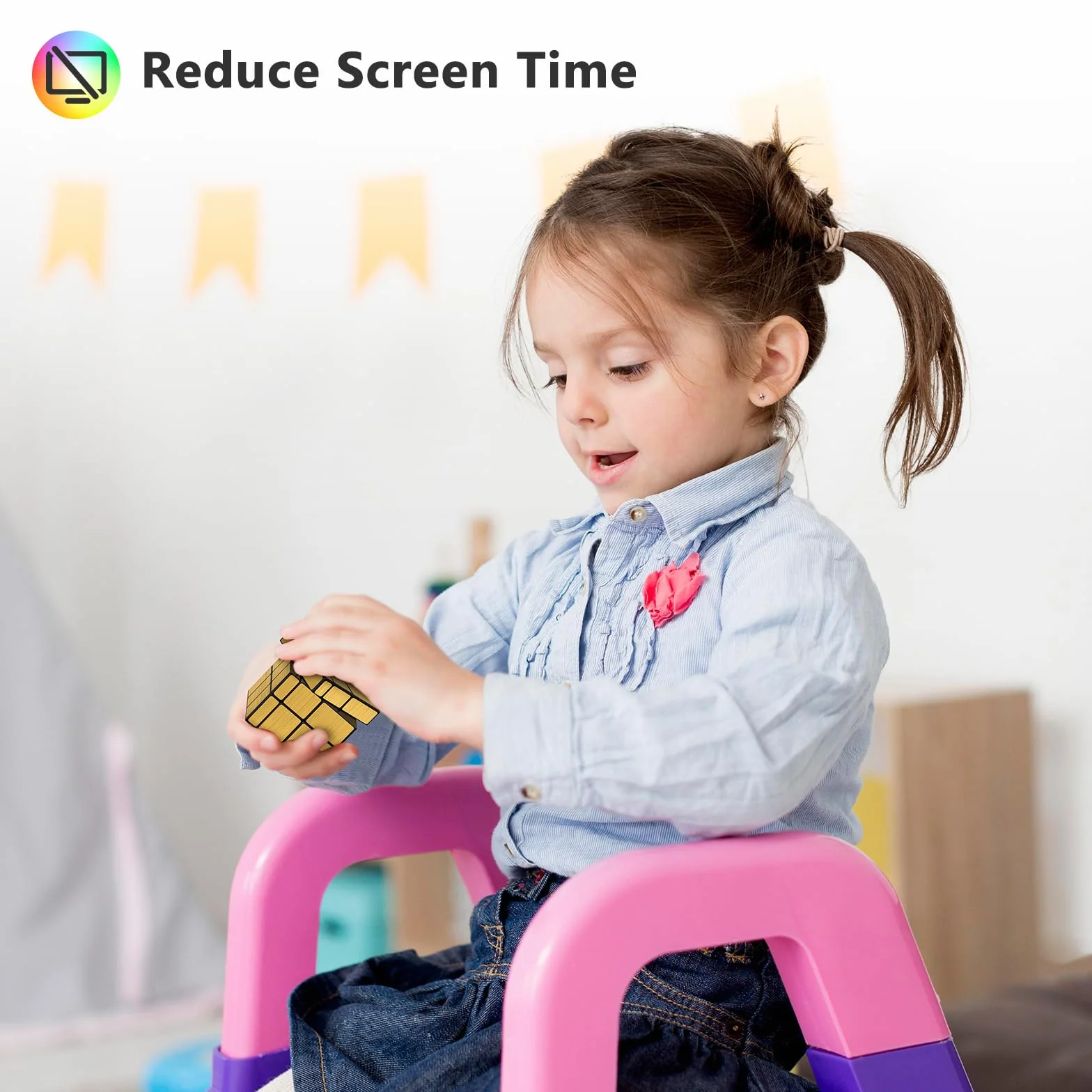 Vdealen Speed Cubo Magico 3x3x3 Mirror Magic Cube, Liso Espejo Cubo de Velocidad para Principiantes y Usuarios Avanzados, Regalo para Niños Adolescentes Adultos(Oro)