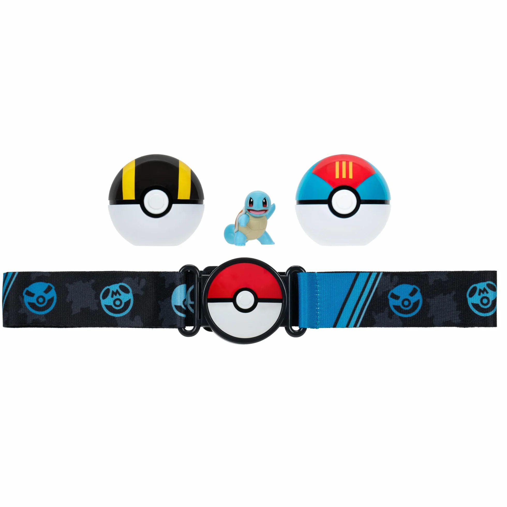 Pokémon Clip 'N' Go Belt Game Set con Squirtle 5 cm Figura y Accesorios