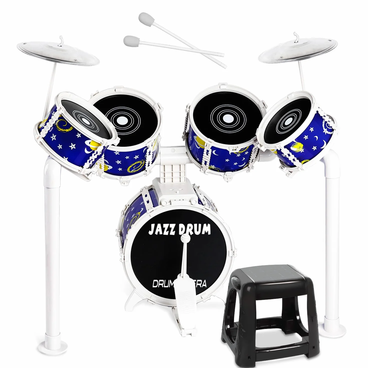 Batería para niños, batería de Juguete Verdantree, batería Infantil, 5 Instrumentos Musicales de percusión, Juguetes para niños y niñas de 3, 4 y 5 años, Regalos para Edades de 3 a 5 años