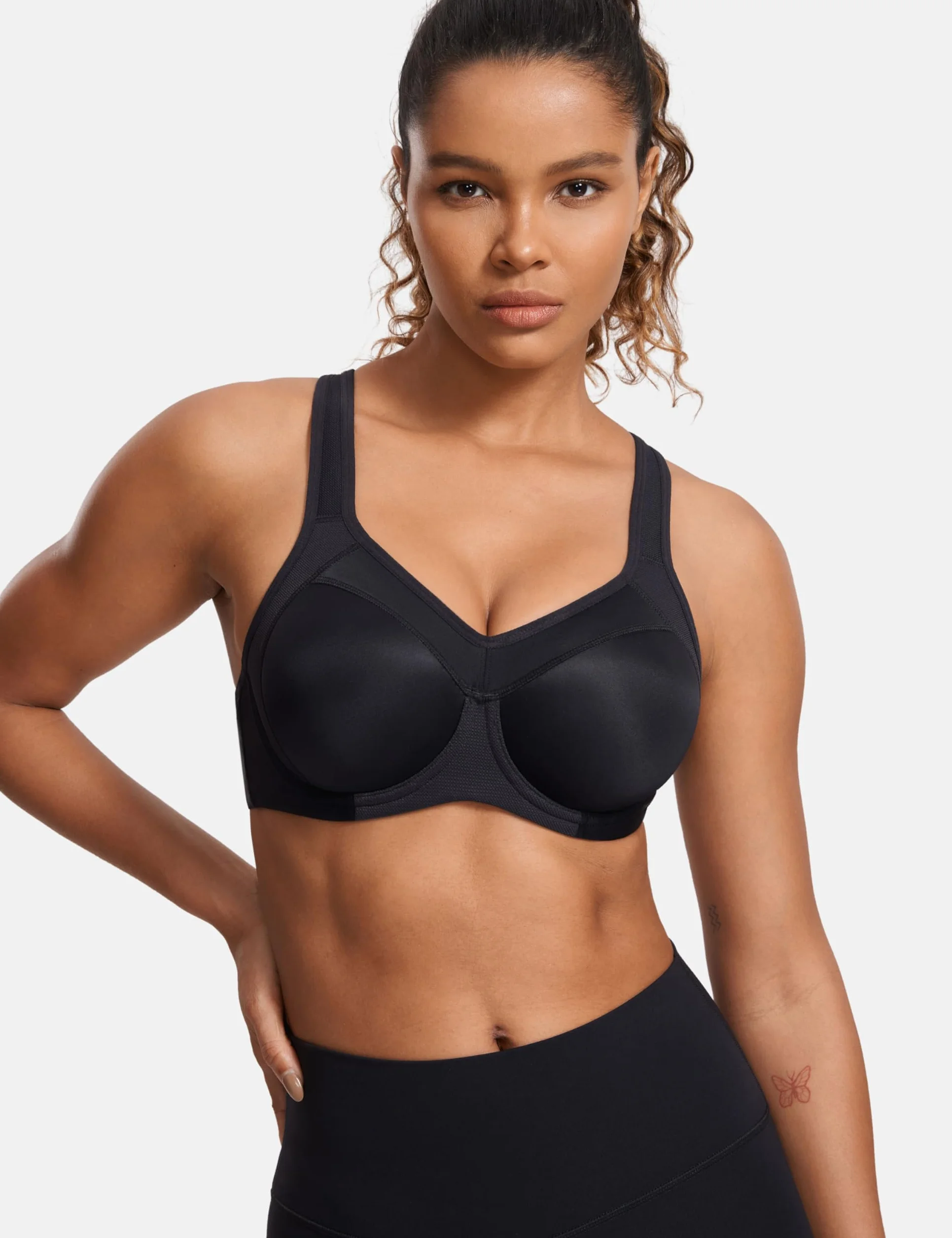 SYROKAN Sujetador Deportivo Alto Impacto con Aros para Mujer
