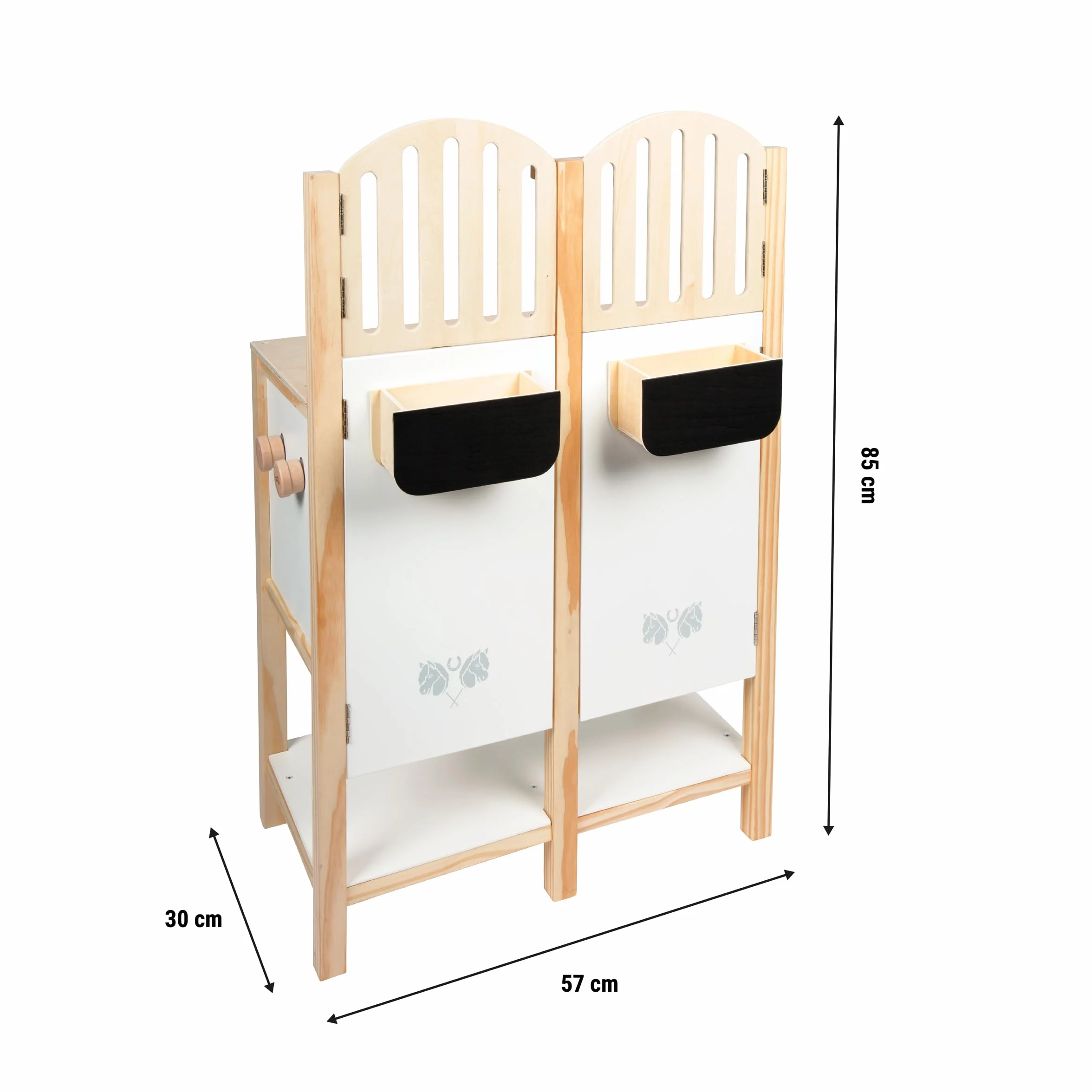 Small Foot Establo para Caballos Hobby, en Madera para Dos Caballos Hobby niños a Partir de 3 años, 12795