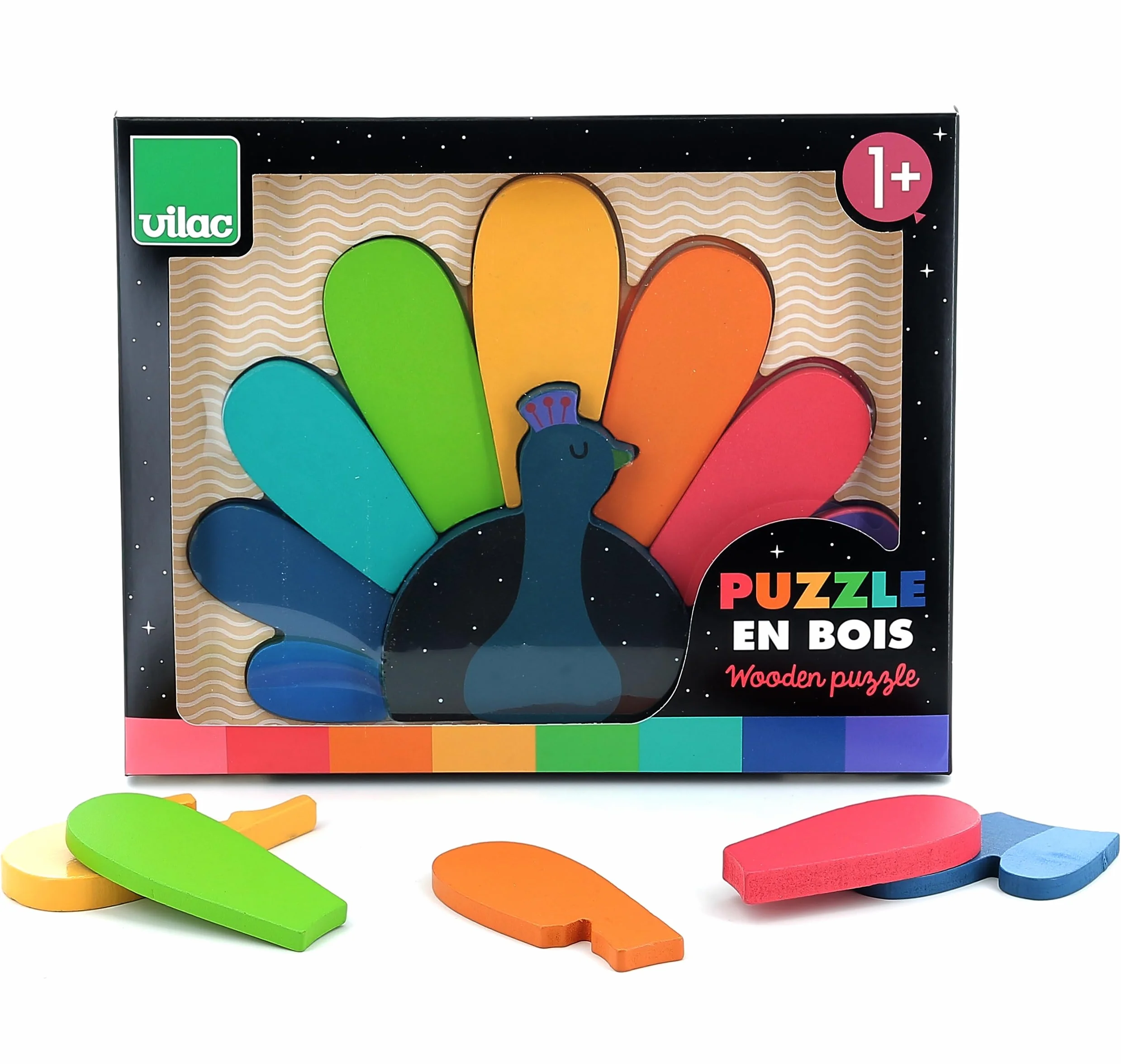 Nattou Animales Rompecabezas Multicolor Grand Vilac VIL7413