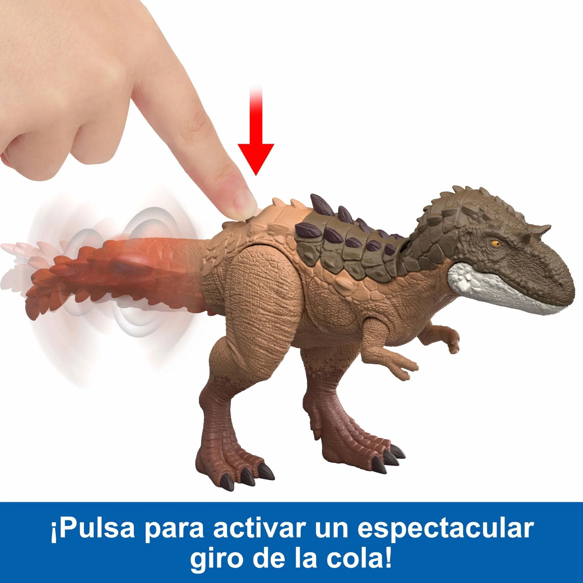 Mattel Jurassic World Grandes embestidas Gorgosaurio Grande Juguete de Figura de Dinosaurio con 2 Funciones de Ataque y evolución, Juego Digital, JKL86